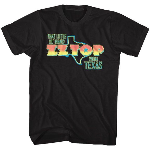 ZZ Top Texas Band Black Adult T-Shirt 6Xl