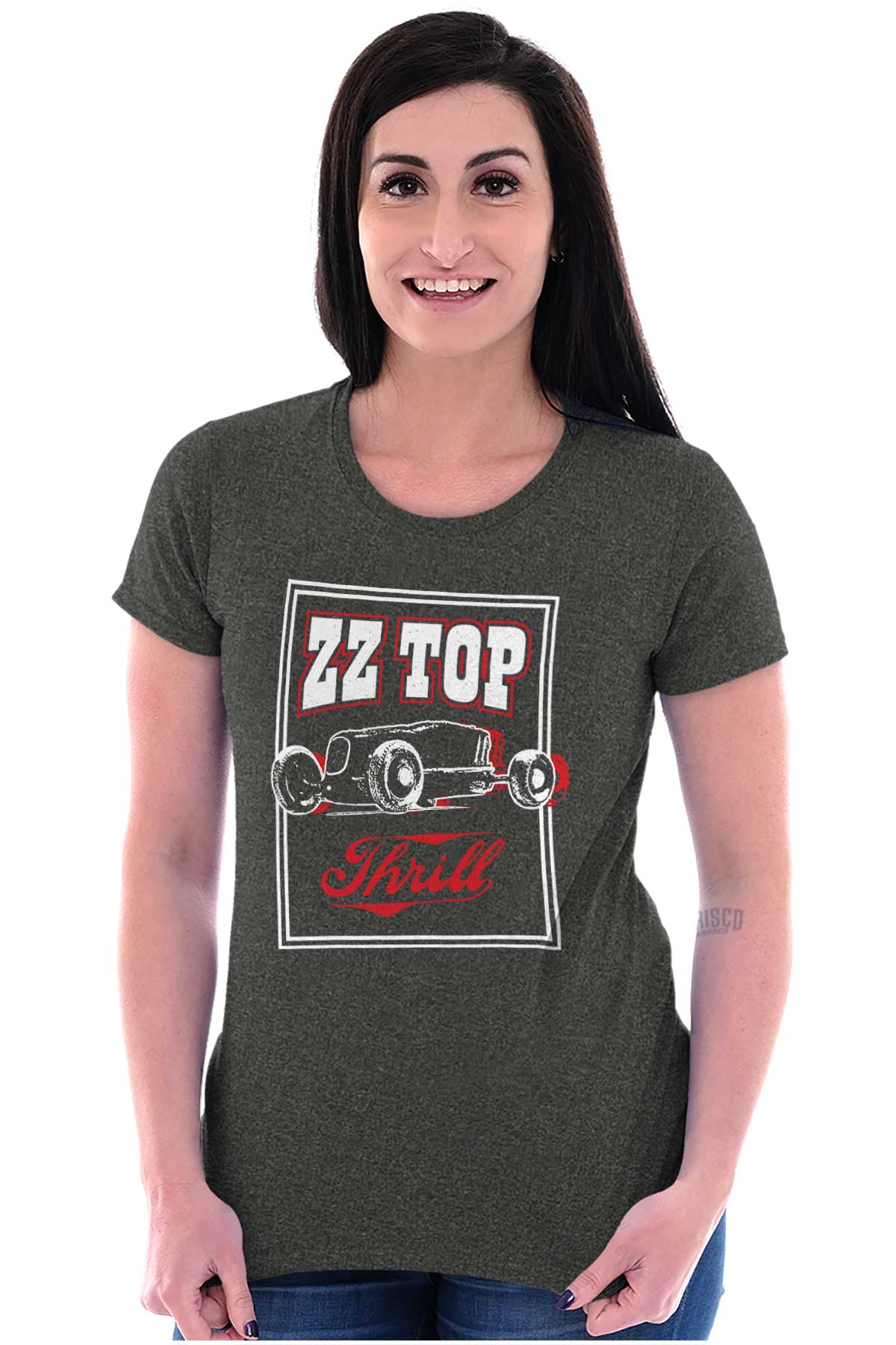 ZZ Top Thrill Official Concert 80s Women's T Shirt Ladies Tee Brisco Brands L - image 1 of 4