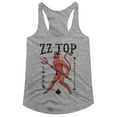 thumbnail image 1 of ZZ Top Tonnage Tour Gray Heather Ladies Racerback Tank Top T-Shirt, 1 of 2