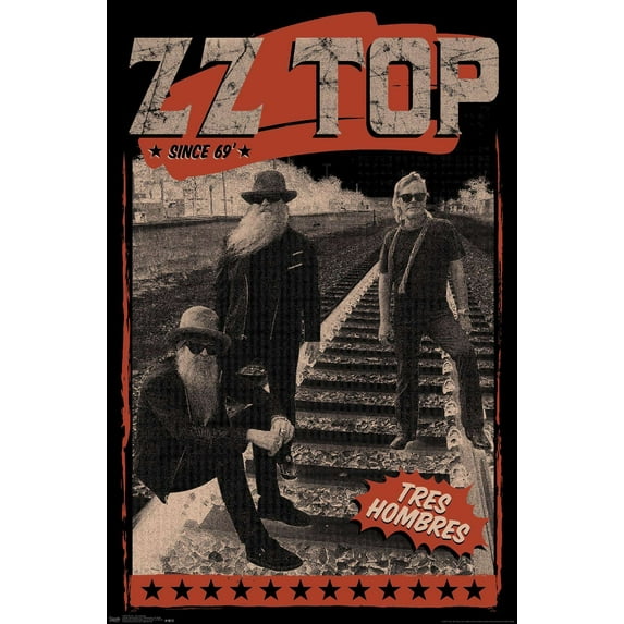 ZZ Top - Tres Hombres Wall Poster, 22.375" x 34"
