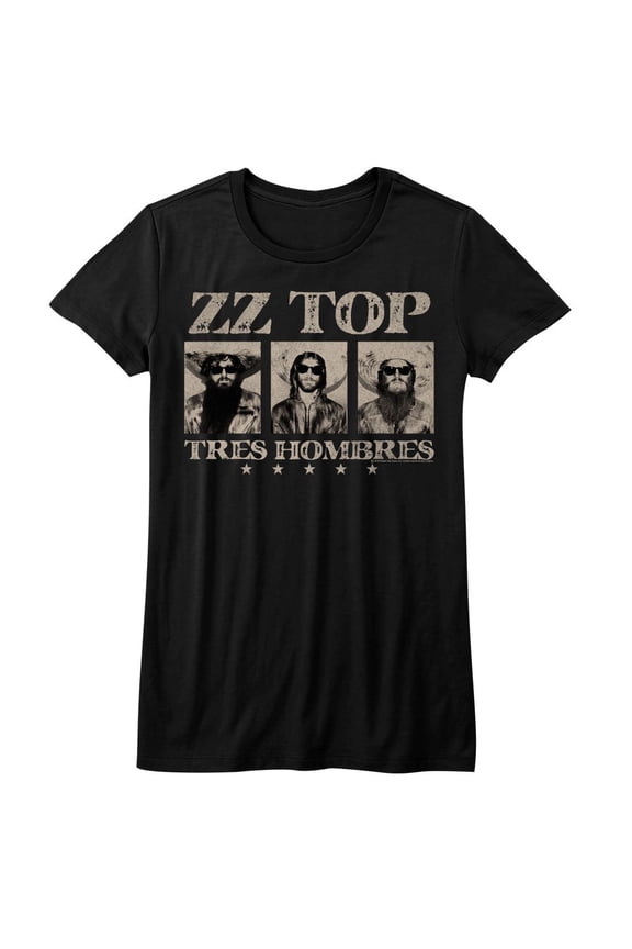 ZZ Top ZZ Top Black Junior Women's T-Shirt