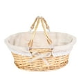 thumbnail image 1 of ZZ Wicker Gift Baskets Empty Oval Willow Woven Picnic Cheap Easter Candy Storage Wine Basket, 1 of 9