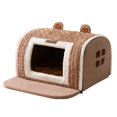 thumbnail image 1 of ZZ Winter Dog Three-dimensional Bear Curved Room Medium and Small Warm Thickened Windproof Cat Litter Large Dog Pet Supplies, 1 of 6