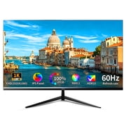 ZZA 32 Inch FHD 1080p Monitor, IPS 60Hz Computer Monitor for Gaming and Office, AMD FreeSync, 178  Ultra-Wide Viewing Angle, VESA 100x100mm Mountable, Tilt Adjustable - Black
