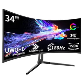 Ultrawide 34 Monitors Curved WQHD Displays