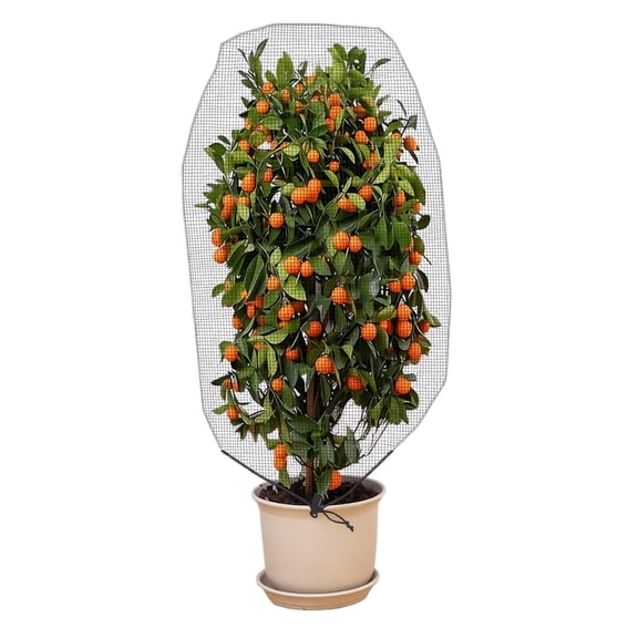 ZZAIXHL 1 Pcs Drawstring Blueberry Netting for Bushes 47.24 x 31.5in Garden Bird Netting Plant Cover Easy Install Reusable Fruit Tree Netting for Protect Plants Fruits Flowers from Insect Bird Eating