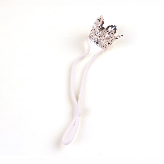 ZZAIXHL 1PCS Crown Tiara Headband for Cat Dogs Puppy Birds Ducks Chicken Rabbit Hamster Pets Party Birthday Grooming Hair Accessories(Gold, Elastic)