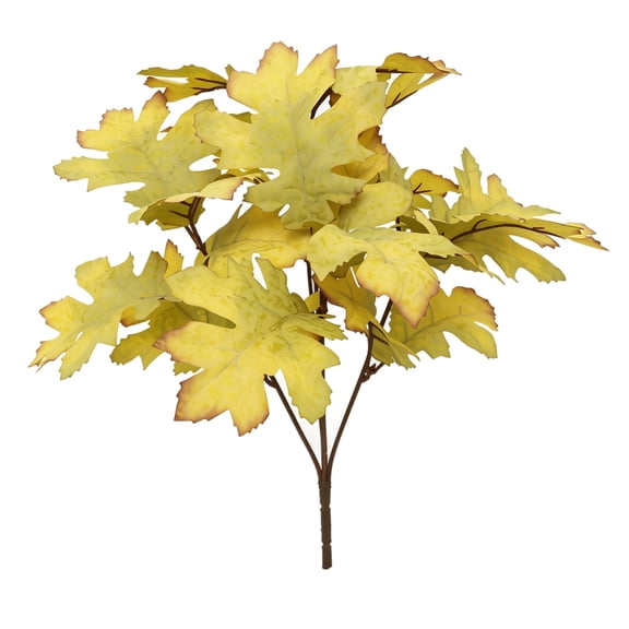 ZZAIXHL 1Pcs Fall Decor Artificial Maple Leaves Branches Fake Fall Leaves Stems Plants Faux Maple Shrubs Leaf Bushes for Home Kitchen Decor Autumn Thanksgiving Fireplace Festival Party Decorations