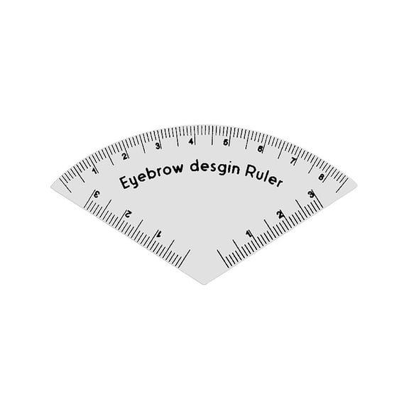 ZZAIXHL 1Pcs Fast Drawing Eyebrow Design Ruler Mapping Tool, Brow Shaping Template Set | High-Precision Measuring Tool | Suitable for All Face Types | Portable for Home & Salon Use