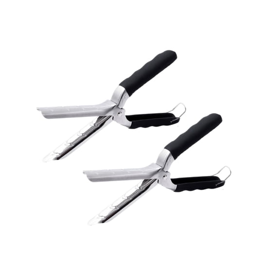 ZZAIXHL 2 Pack Rib Membrane Remover Tool 8.5in Upgraded Thick Stainless Steel with Ergonomic Full-Rubber Grip for Effortless BBQ Rib Prep, Pork Rib Skinner, and Meat Preparation