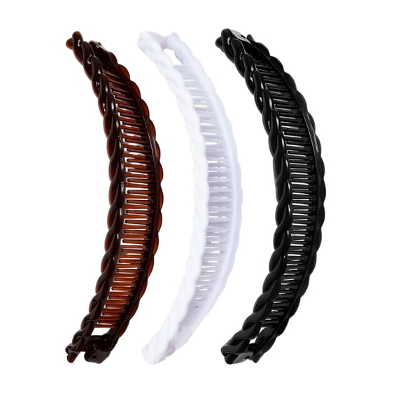 ZZAIXHL 3 Clincher Combs Combs Clip Comb Fishtail Fish Hair Lady Fish Shape Ponytail Clip Girls Long Women Clamp Accessory