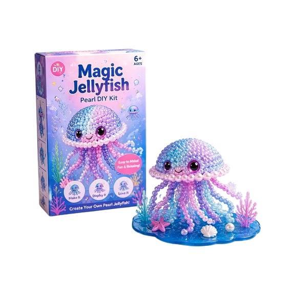 ZZAIXHL DIY Bead Kit for Beginners, 3D Beaded Animal Making Kit with Instructions, 8 Sea Animal Designs