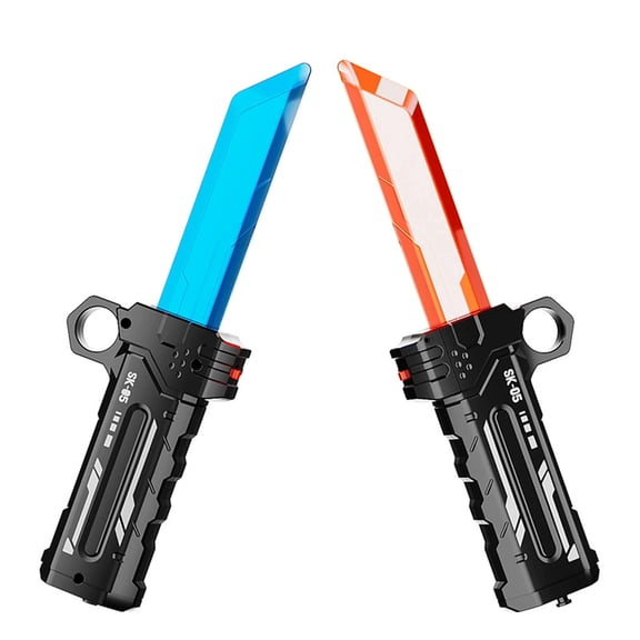 ZZAIXHL Dual- Light | 2-in-1 Red/Blue Reversible Hilt Retractable Toy Cosplay Prop Collectible