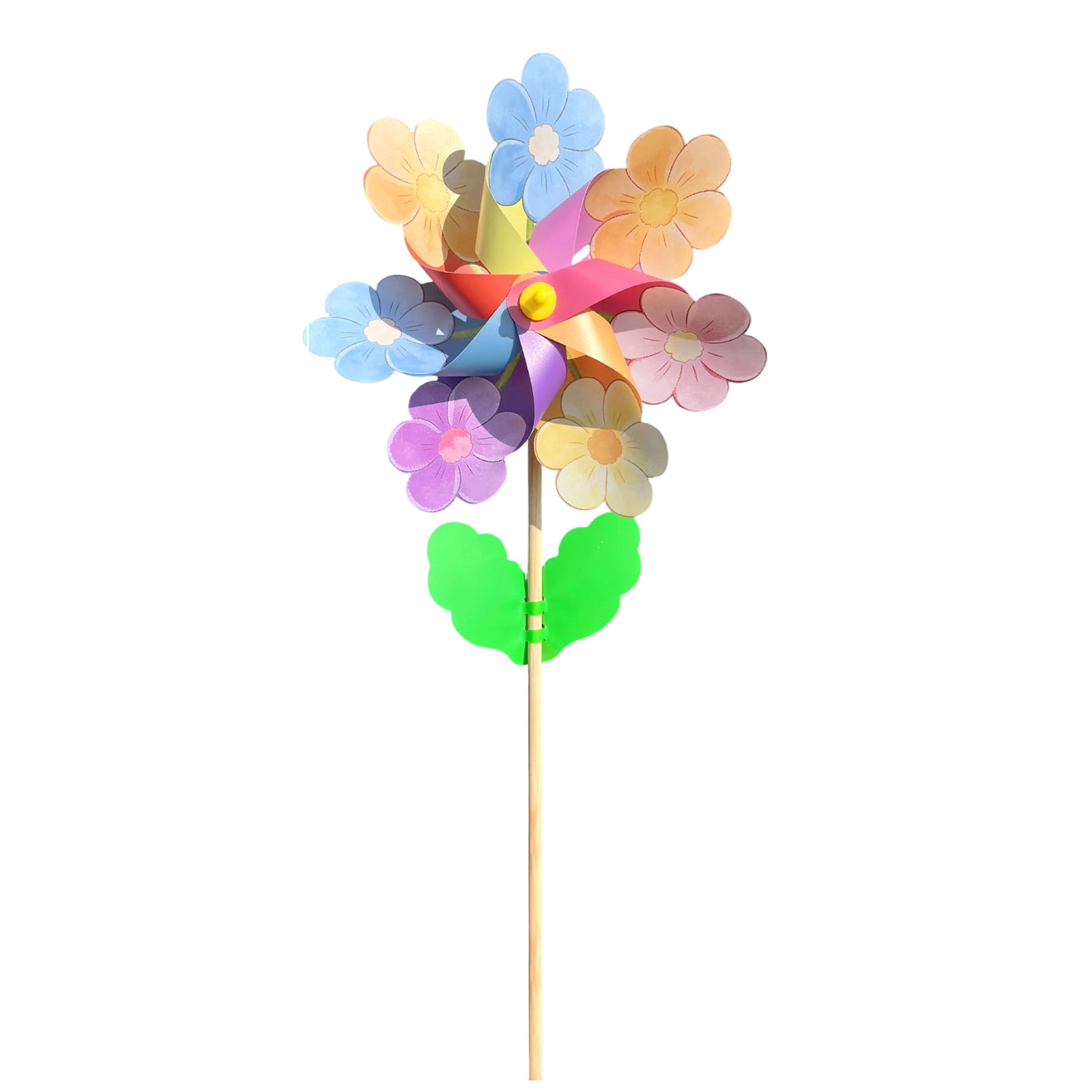 Garden partyプリン ZZAIXHL Flower Pinwheels for Yard and Garden - Wind Spinners and