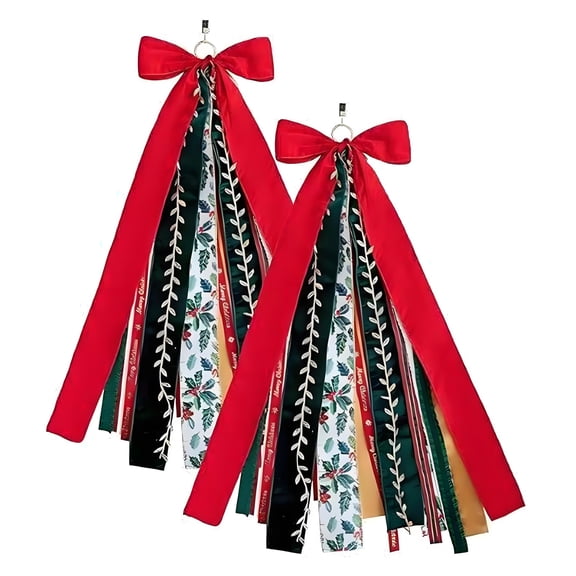 ZZAIXHL Large Halloween Wreath Sash for Door, Black Purple Web Sash Multi-Layer Ribbon Door Outdoor Fall Decoration