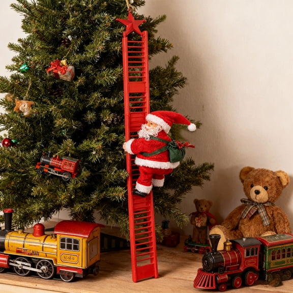 ZZAIXHL Santa Climbing Ladder Climbing Rope Christmas Toy