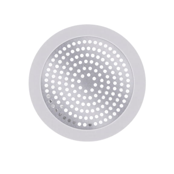 ZZAIXHL Shower Hair Catcher 3.5 inch Small, Bathroom Sink Hair Stopper Sink Cover Fliter Weighted Stainless and Silicone Shield (3.5 in)