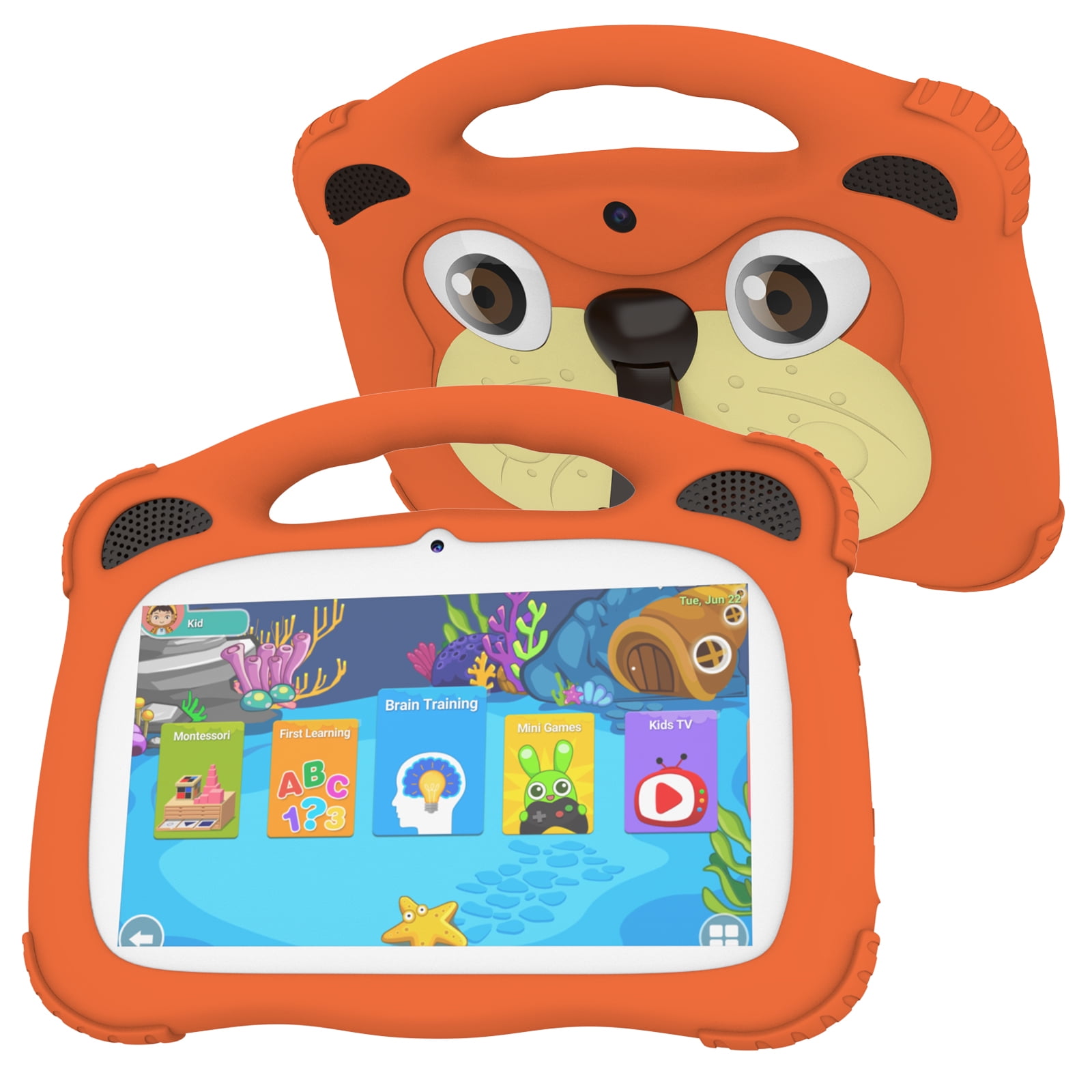 ZZB Kids Tablet 7 inch Tablet for Kids Android Toddler Tablet 32GB ROM WiFi Tablet Pre Installed & Parent Control Learning Education Tablet Dual Camera IPS Touch Screen.