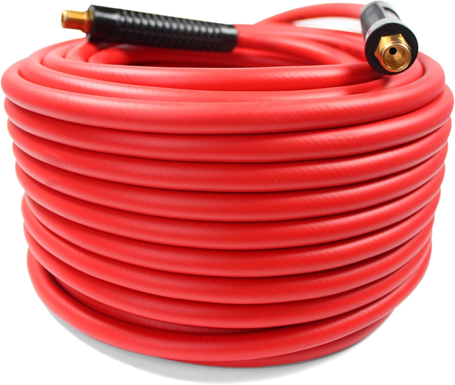 MaxWorks 80720 50ft Auto-Rewind Air Hose Reel With 3/8" Rubber Hose & Brass Fittings