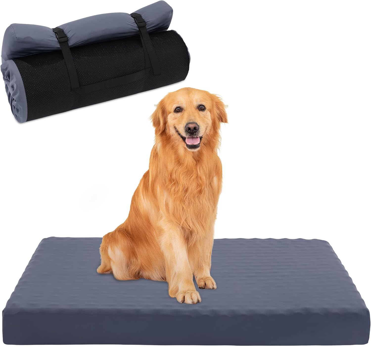 ZZCCC Folding Dog Bed for Camping,Extra Large Waterproof Camping Dog