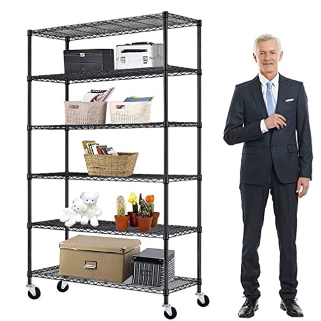 ZZD 6 Tier Storage Shelves for Storage Rack, 82" Heavy Duty Wire