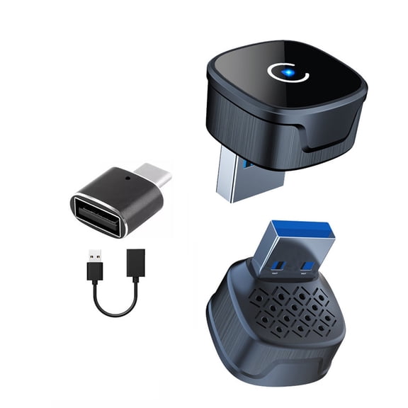 ZZERHUOO 1PC Adapter With Extension Cord And Connector Suitable For Enthusiasts Car Cooler Fan Car Cooler Plug in 12v Car Cooler Plug in Small Car Cooler Plug in for Travel Car Cooler Plug in