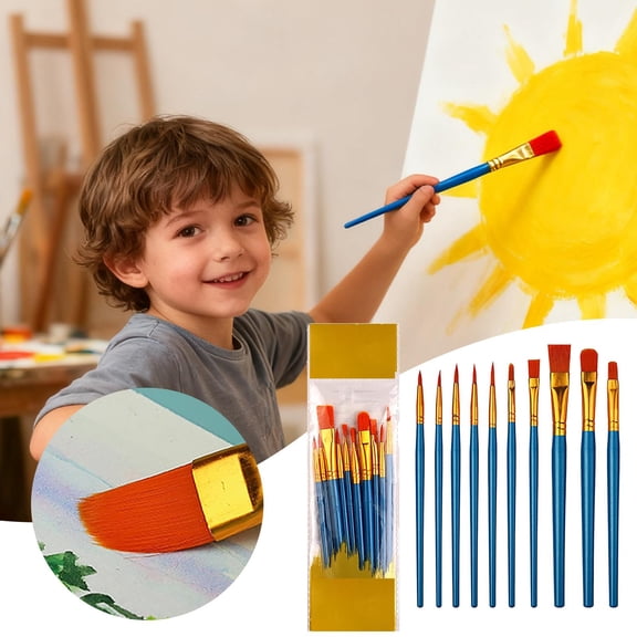 ZZERHUOO 20 Artist Paintbrush With Pearl Blue Nylon For Acrylic Watercolor Gouache Fine Art Painting And Detailing Work Acrylic Paints for Canvas Painting Purse Holder for Desk Home Cleaning Gadgets