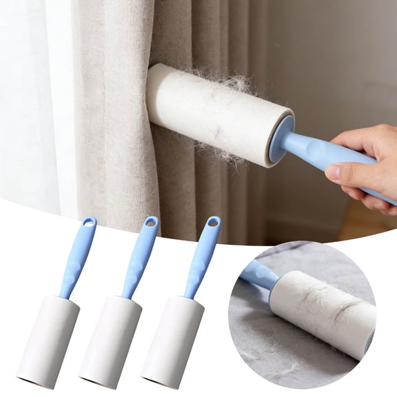 ZZERHUOO 3 Of Hair Roll Portable And Indoor Rug Brush for Carpet Lint Roller Handle Replacement Pro Clean Pet Carpet Washer Pet Hair Roller Reusable Stand Portable Dryer for Clothes Travel Kitchen