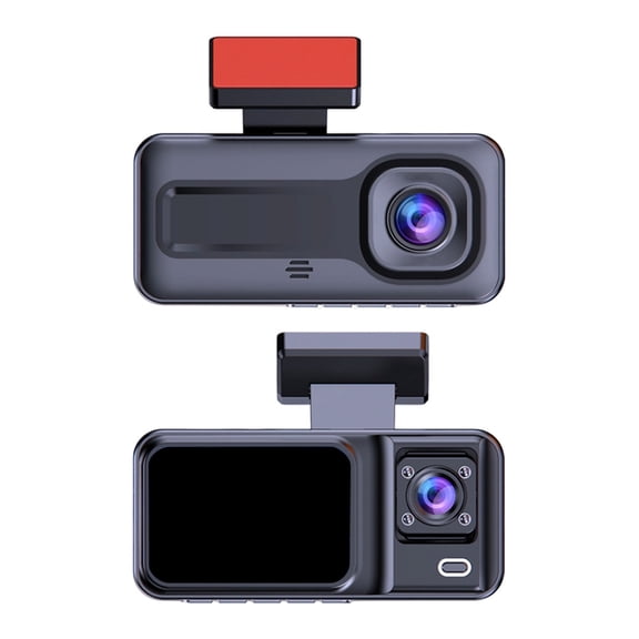 ZZERHUOO 4K Cam With 1080P Rear WiFi 64GB 170° Wide Angle Night Loop Recording App Control Solar Powe Wireless Backup Camera System Solar Powe Backup Camera License Plate Trailer Rear View Camera