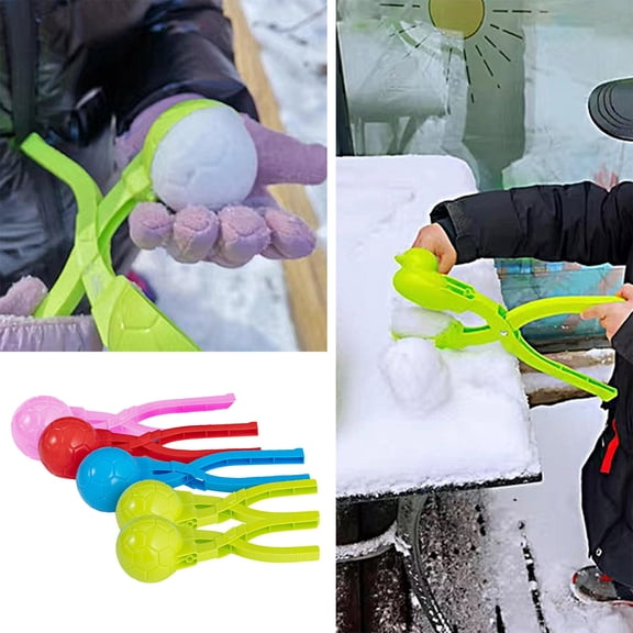 ZZERHUOO 5pcs Children Play With Tools Snowball Snowball Snowball Set Clamp Snowball Artifact Make Sled for Toddlers Age 1-3 outside Fort Building Kits for Kids Ski Backpack for Kids String Kits for
