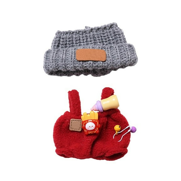 ZZERHUOO Amp Stand Mic 10 Amp Battery Guitar Amp Headphones Clothes For Dolls (No Doll) Handmade Clothes For Dolls Outfits For 17cm Collectibles Stylish Fashion For Holidays