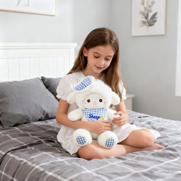 ZZERHUOO Baby Sheep Bouquet Stuffed Animal Lamb Plu Sh Toy Soft Cuddly Pillow Cute E Motional Su Pport Sheep Plushie Doll