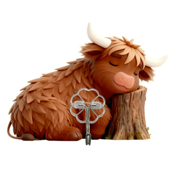 ZZERHUOO Bathroom Hand Towel Holder Cute Cow Wall Hooks For Entryway Coat Hat Key Organizer Durable Backing With Tape For Easy Adhesion