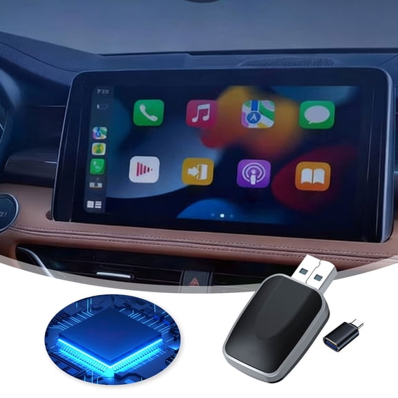 ZZERHUOO Car Audio Battery Terminal with Covers Car Audio Systems Bundle Package with Subwoofer And Amp Mini Wireless Carplay Adapter For Carplay Wireless Adapter Play