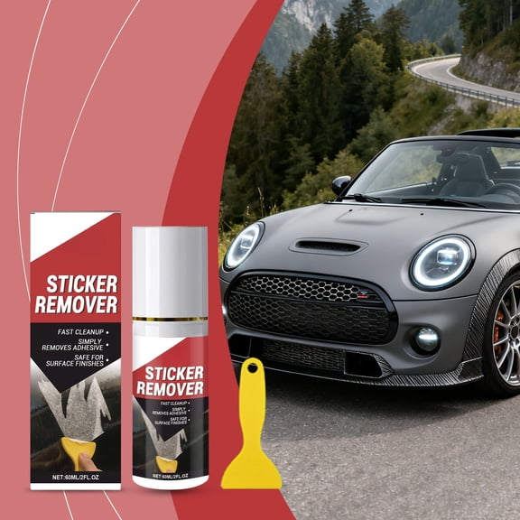 ZZERHUOO Car Bumper Protector Rubber Car Exterior Stickers Automotive Eraser For Sticky And Removal From And Glass（60ml）