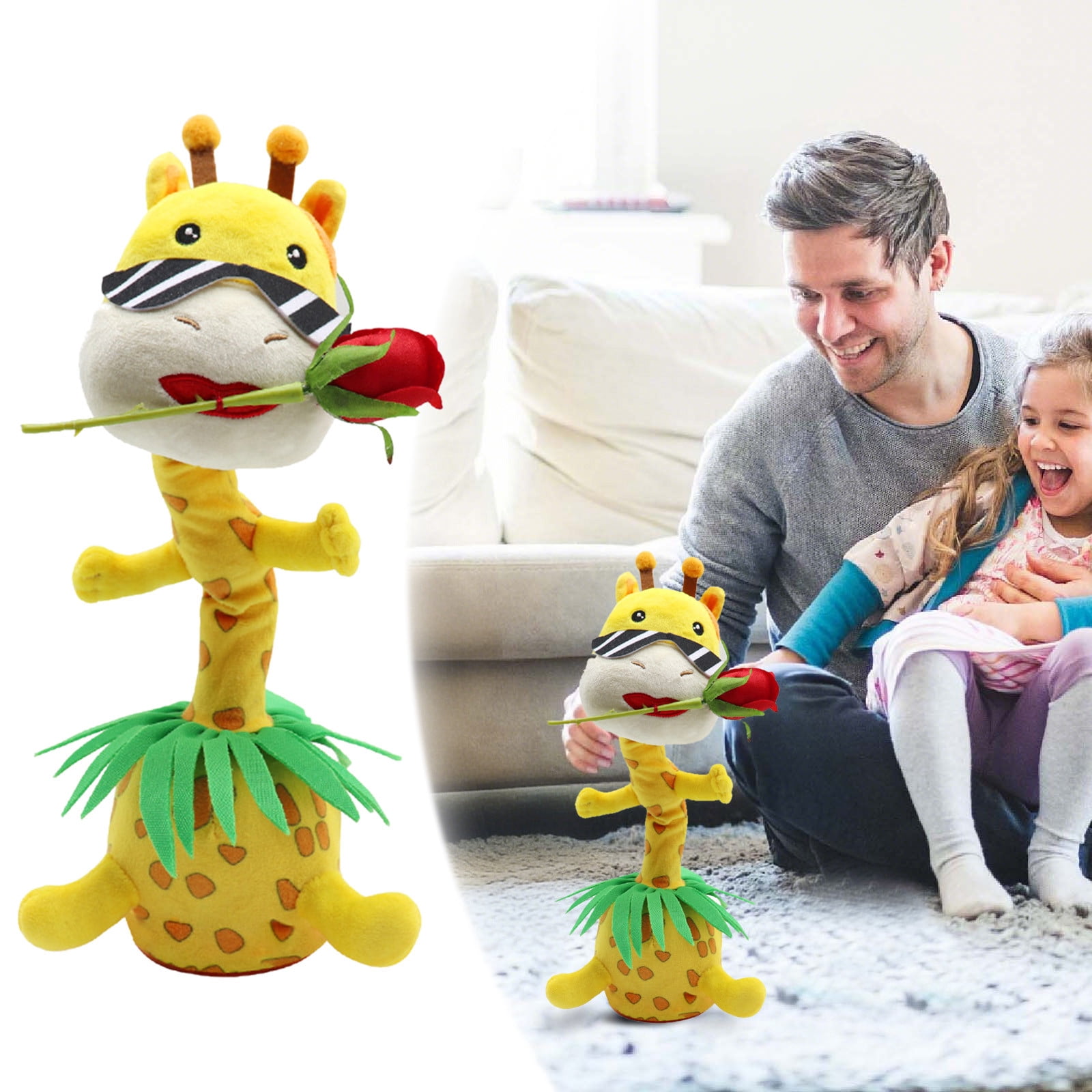 ZZERHUOO Electronal Dancing Toys Giraffe Toy Automatic Swing Swing And ...