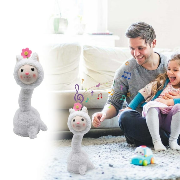 ZZERHUOO Electronal Dancing Toys Vicuna Toy Automatic Swing Swing And Dance Crawling Dancing Automatic Avoidance Sensor Toy With LED & Music Birthday Halloween And Christmas Present 2er Pack Objects