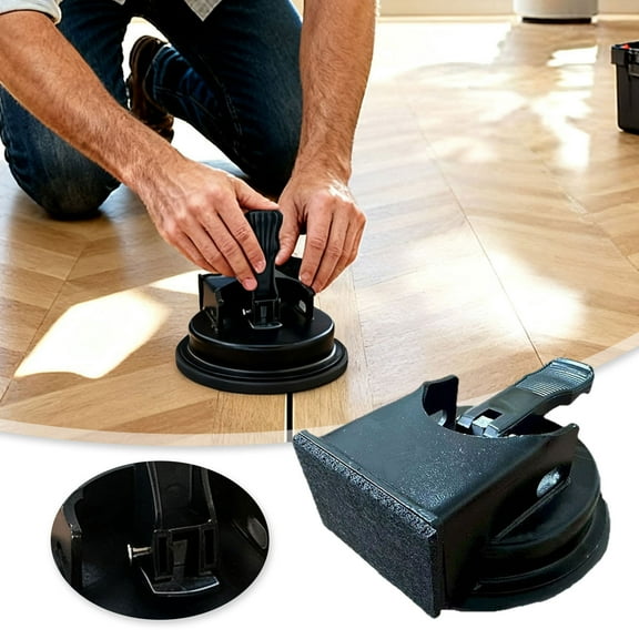 ZZERHUOO Floor Fixing Floor Suction Cup Ergonomic Grip Fixer Laminate Floorr Tooll | Heavy Duty Reinforced Patch Puller Textured Lifter For Subfloor Tile Home Welding Table Clamps Table Vice