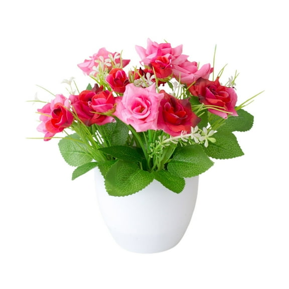 ZZERHUOO Flowers And Flower Heads Winter Floral Arrangements Rose For Home Realistic Roses Centerpiece For Living Room