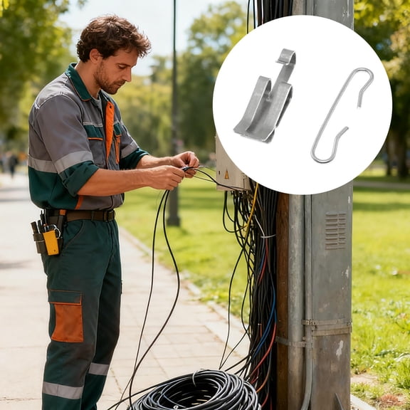 ZZERHUOO Heated Gutter Deicing Roof Edge Clip For Outdoor Melting System Secure Fastener Aluminum Hook And Clamp Pinch Clamps 1/2 Saw Horses Folding Angle Clamps 60 Woodworking Bar Clamps 36 U Clamps