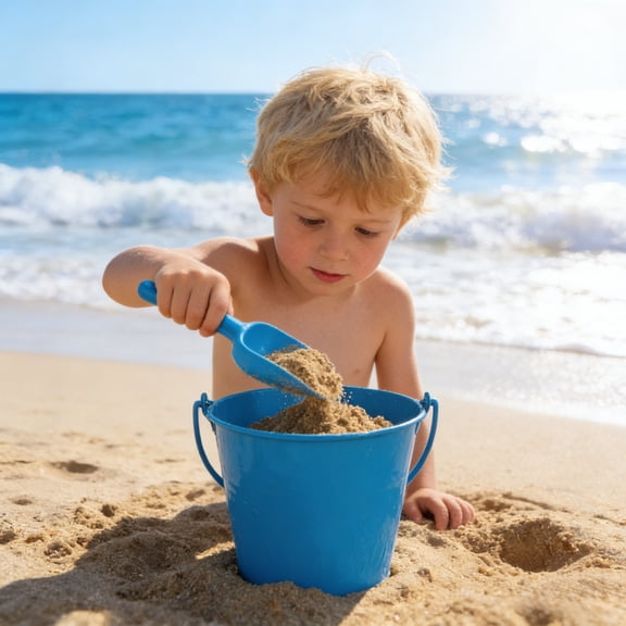 ZZERHUOO Kids Beach Sand Winter Multifunctional Outdoor Play For Toddlers Children Kids Sandbox with Cover And Legs Inflatable Pool for Adults Large Deep Beach Sand Shovels Heavy Duty Mini Sand