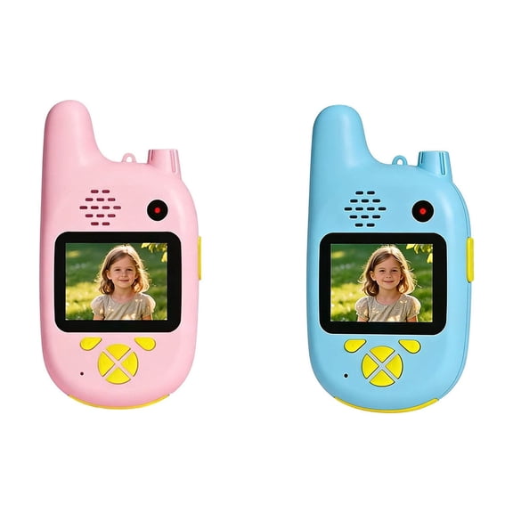 ZZERHUOO Kids Video Talkies With Front & Rear Real Video Call Voice Chat Photo & Messaging Interactive Talkies For Boys & Girls Big Worm on A String Girl for Kids Kids Games 2-4 Years Christmas Board