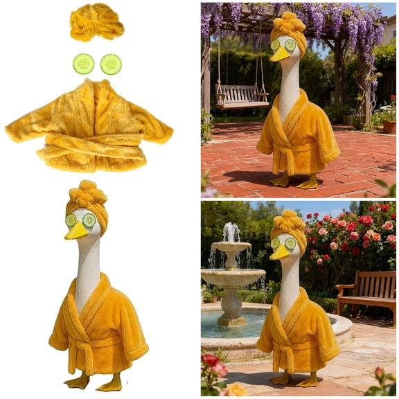 ZZERHUOO Porch Goose Bathrobe For Geese For Homeowners Collectors Courtyard Remake Dolls Babushka Dolls Craft Dolls Locker M600 Amp Dolls Gymnastics Integrity Dolls 12 3800w Amp 2ch Amp 2w Amp