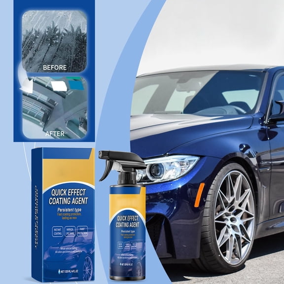 ZZERHUOO Quick Coating Agent 120ml Spray High Gloss Ceramic Coating Scratch & Long Lasting Shine Water With Microfiber Towel Car Protector Car Protective Film Clear Interior Car Protector Cover Car