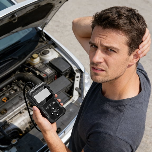 ZZERHUOO Scanner 12 Language Vehicle Code Check Vehicle Scan Reader For Automotive Engine Truck Mechanic Home Outdoor Garage Workshop Car Scanner Car Scanner Obd2 Car Scanner Key Programmer Car