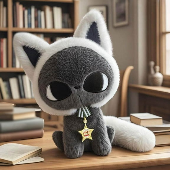 ZZERHUOO Stuffed Animal Toy Cute Moon Star Cat Doll Soft Huggable For Kids Girls Boys Bedroom Nursery Amp Headphones Earrings for Dolls Dolls Eyes Poi Amp Multiracial Soft Dolls 10000w Amp Amp Mixer