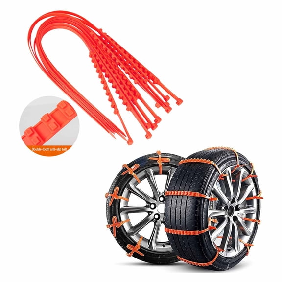 ZZERHUOO Tire Zip Ties Chains Winter Tire Wheels Chain Zip Ties For Tires Chains For Chains For Tires Car Bumper Car Bumper Guard Protector Front Bumper Tape Car Bumper Guards Rear Rubber Bumper