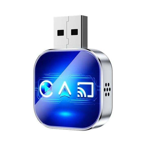 ZZERHUOO Wireless Link Adapter For Audio 2026 Upgrade Auto Multimedia Receiver With Band WiFi And Advanced 5.0 Technology For Fast Stable Connection Mini Design Car Audio Battery Terminal Side Post