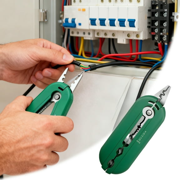 ZZERHUOO Woodworking Bar Clamps 24 Mini Wire Stripper Tool Micro Wire Strippers Multifunctional Wires Stripping Tool Wires Stripers Cab Le Plier