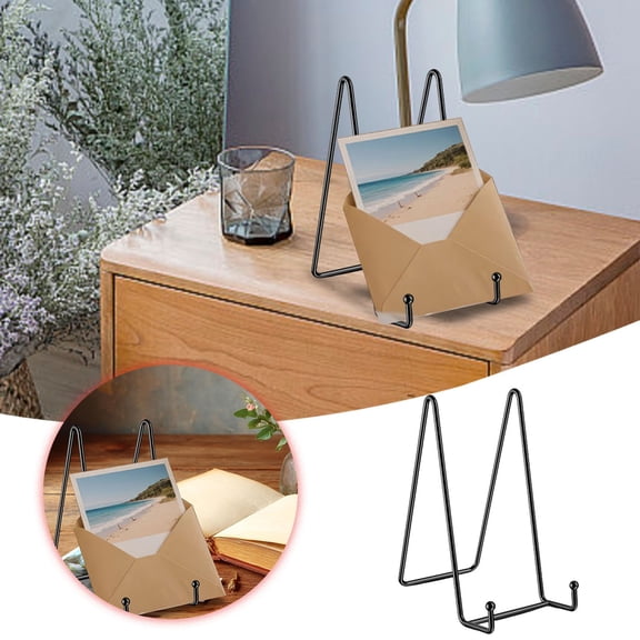 ZZERHUOO Wrought Stand Display Holder For Picture Albums Stone Paintings Ceramic Plates And Photo Saddle Blanket Racks Wall Mount Mooring Hook Cap Power Rack Hooks Hanging Rack for Wall Hooks